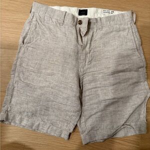 JCrew Linen Brown Shorts Size 29 9”